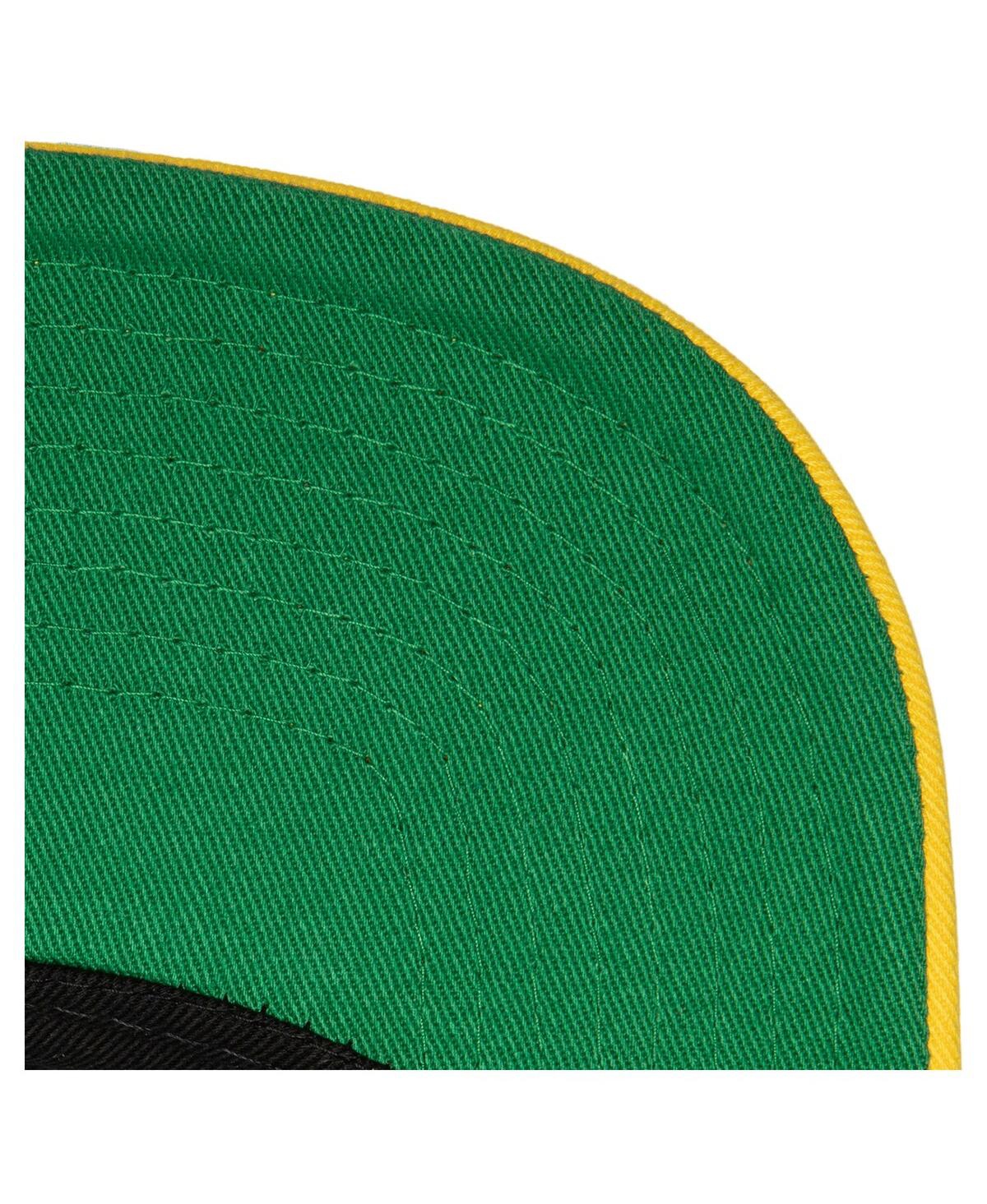 Mitchell & Ness Men's Navy/maize Michigan Wolverines Varsity Letter Snapback Hat In Navy,maize