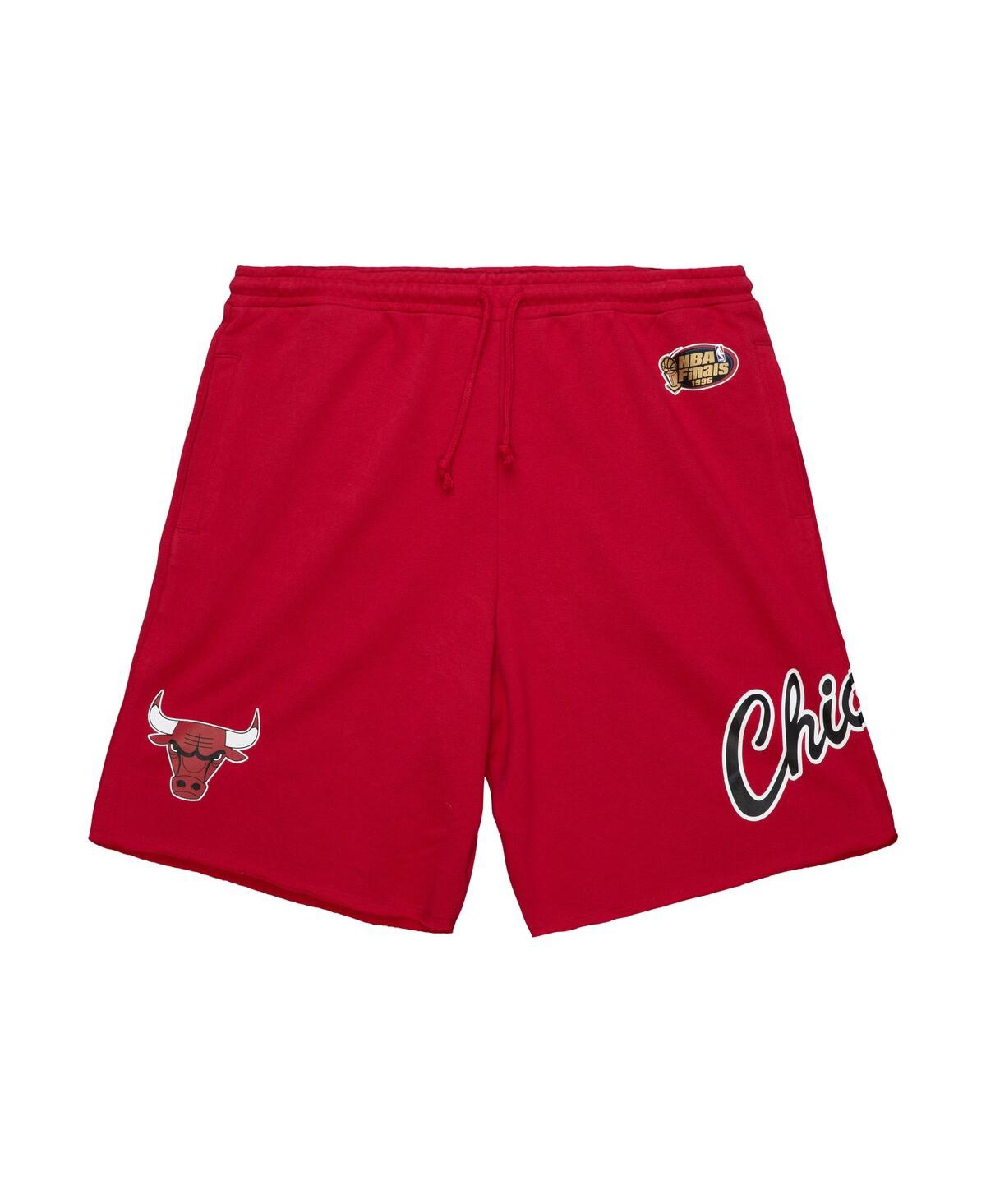 Mitchell & Ness Men's Red Chicago Bulls Game Day Shorts In Red