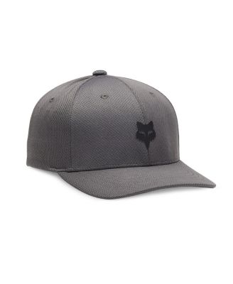 Fox - Big Boys and Girls Gray Racing Lithotype 110 Structured Adjustable Hat