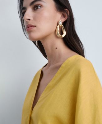 Women's Oversize Linen-Blend Dress