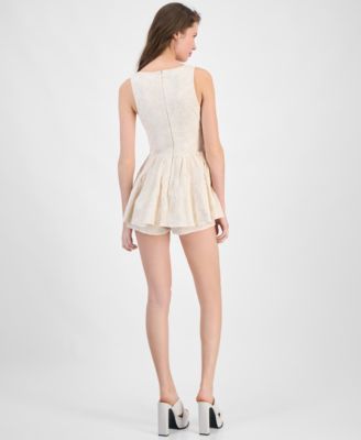 Women's Zayla Embroidered Cotton Romper