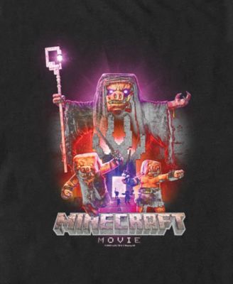 Men's Minecraft Movie Piglings Portal Short Sleeve T-Shirt