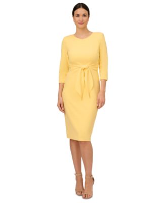 Women's Crepe 3/4-Sleeve Sheath Dress