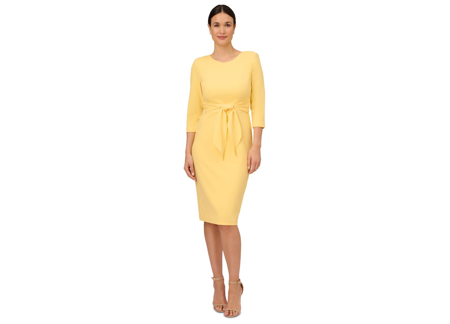 Women's Crepe 3/4-Sleeve Sheath Dress