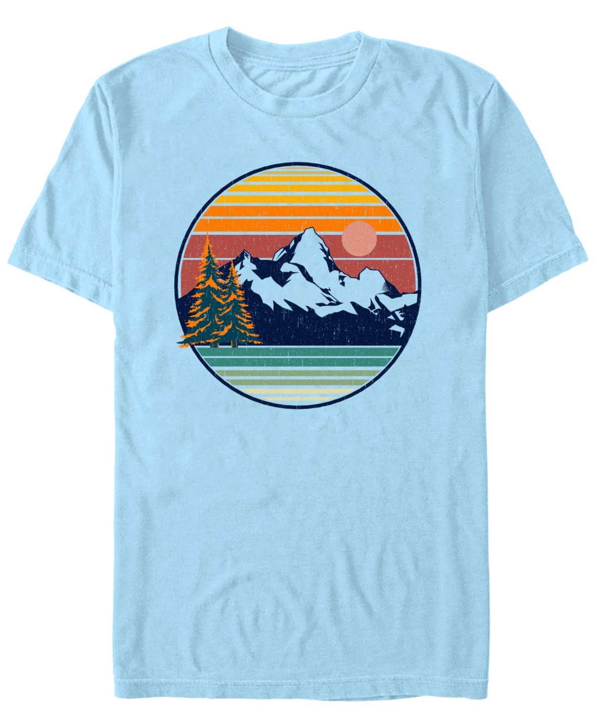 Men's Mountain View Short Sleeve T-Shirt - Light Blue