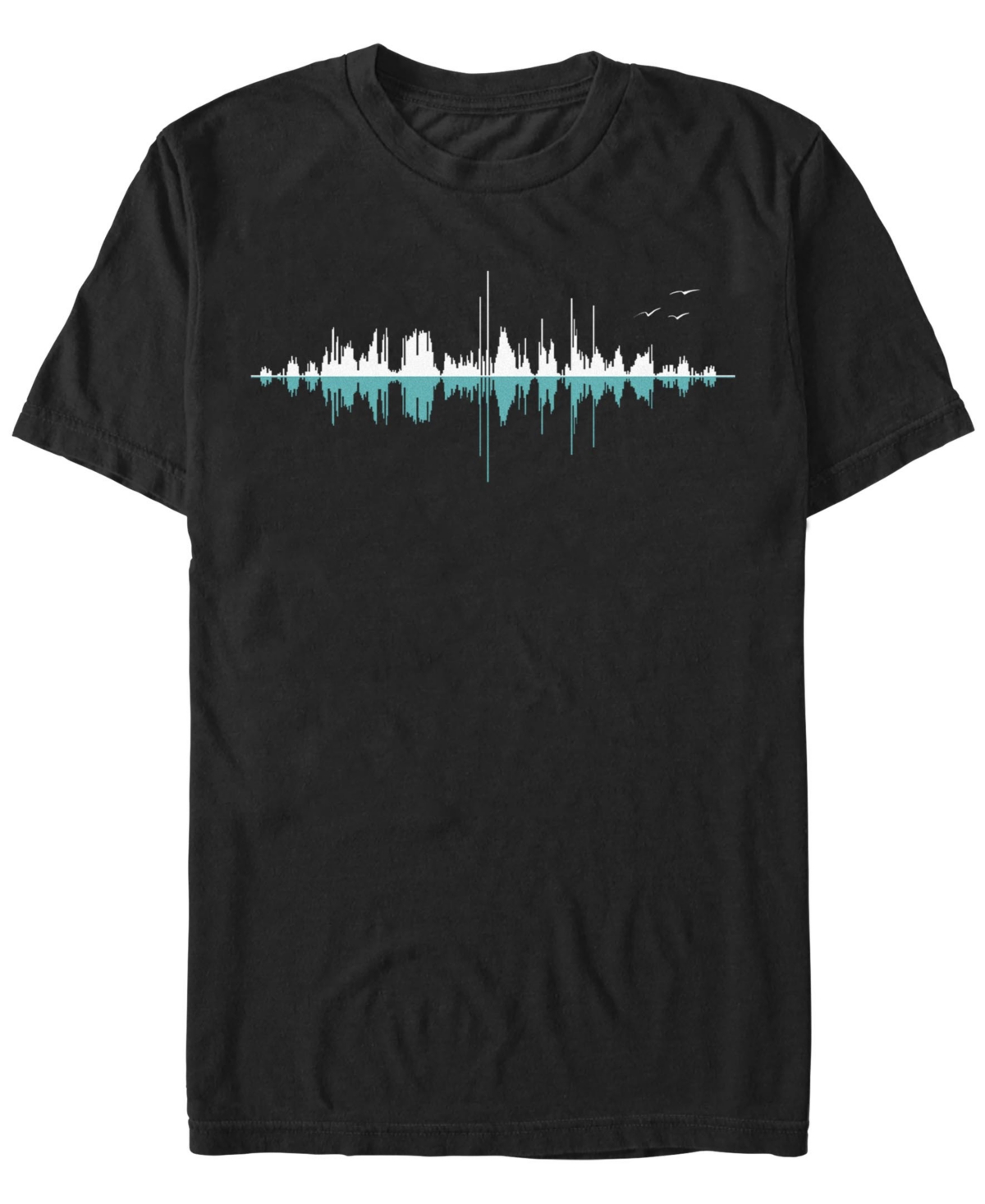 Men's Music City Clear Graphic Short Sleeve T-Shirt - Black