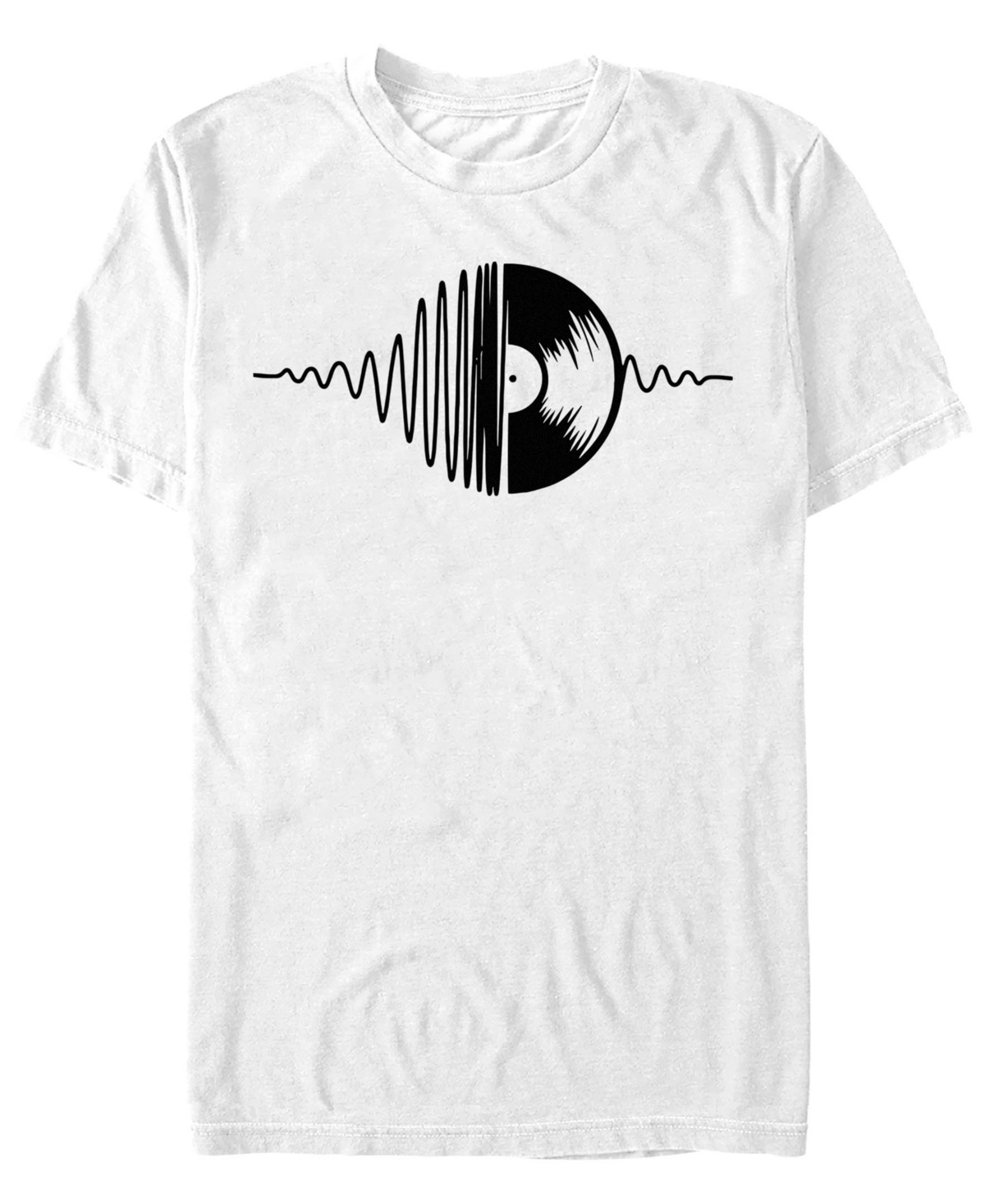 Men's Music Vinyl Short Sleeve T-Shirt - White