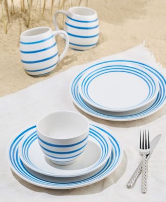 Dockside 4-Pc. Dinner Plates, Service For 4