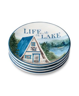 Wake At The Lake 4-Pc. Salad Plates, Service For 4