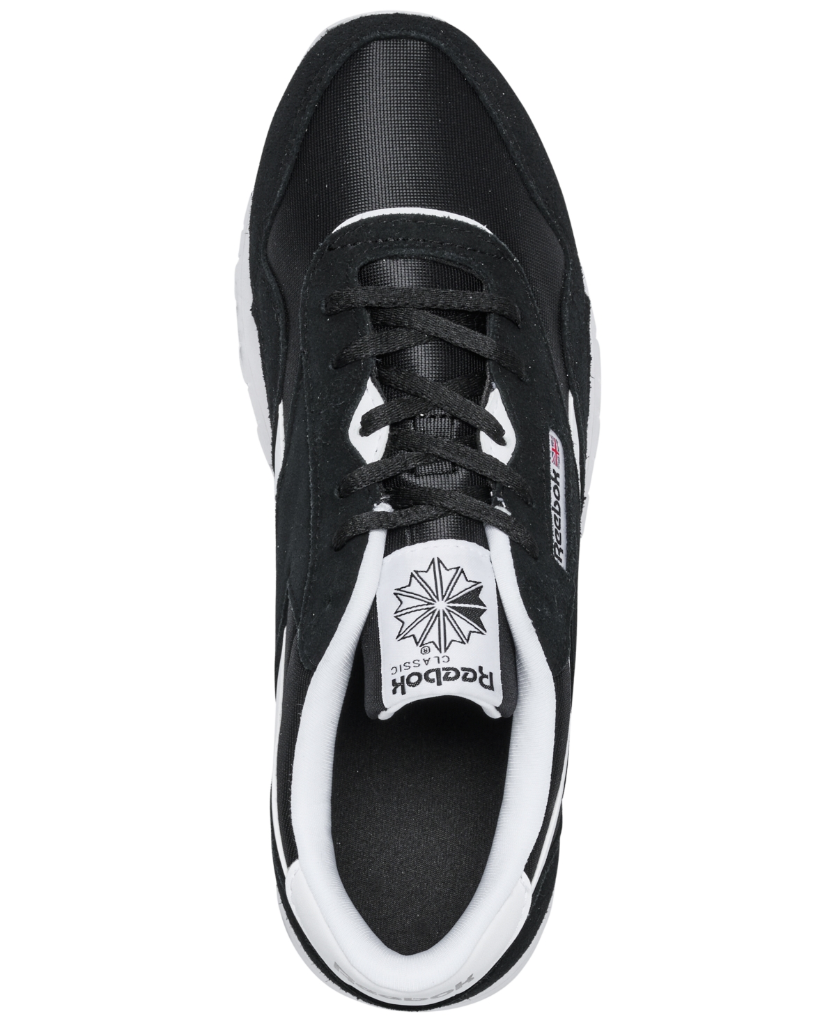 Shop Reebok Kids Classic Nylon Casual Sneakers From Finish Line In Black,white