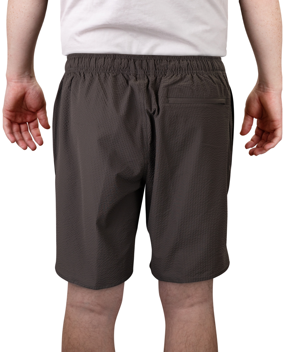 VINTAGE 1946 MEN'S HYBRID SEERSUCKER WINDJAMMER PERFORMANCE 9" SHORTS 