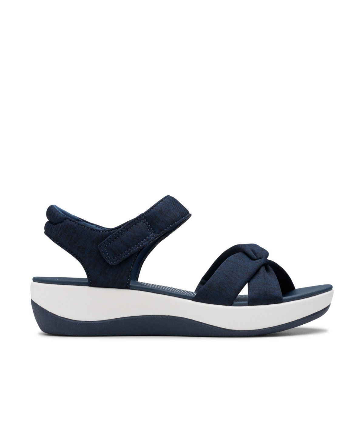 Clarks Women's Clouldsteppers Arla Shore Strappy Sport Sandals Women's Shoes In Navy Textile