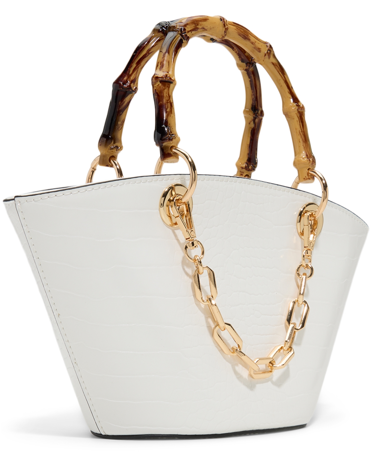 Aldo Sicia Mini Satchel Bag In White