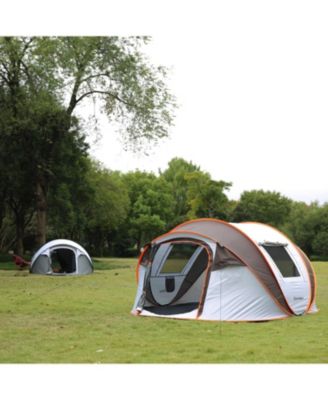 Camping Instant Tent, 6 Person Pop Up Tent, Water Resistant Dome Tent, Easy Setup for Camping Hiking and Outdoor, Portable Tent with Carry Bag, for 3 Seasons