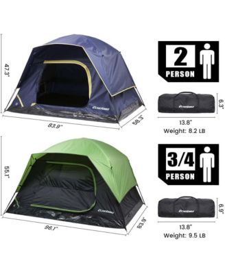 Camping Tent 2 Person, Waterproof Windproof Double Layer with Rainfly, Easy Setup for Backpacking, Hiking, Mountaineering, Outdoor