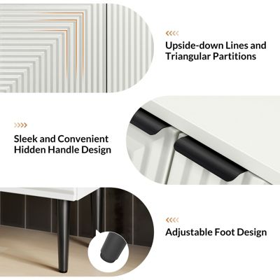 Burkart 35"Tall And 2Doors Modern Accent Cabinet