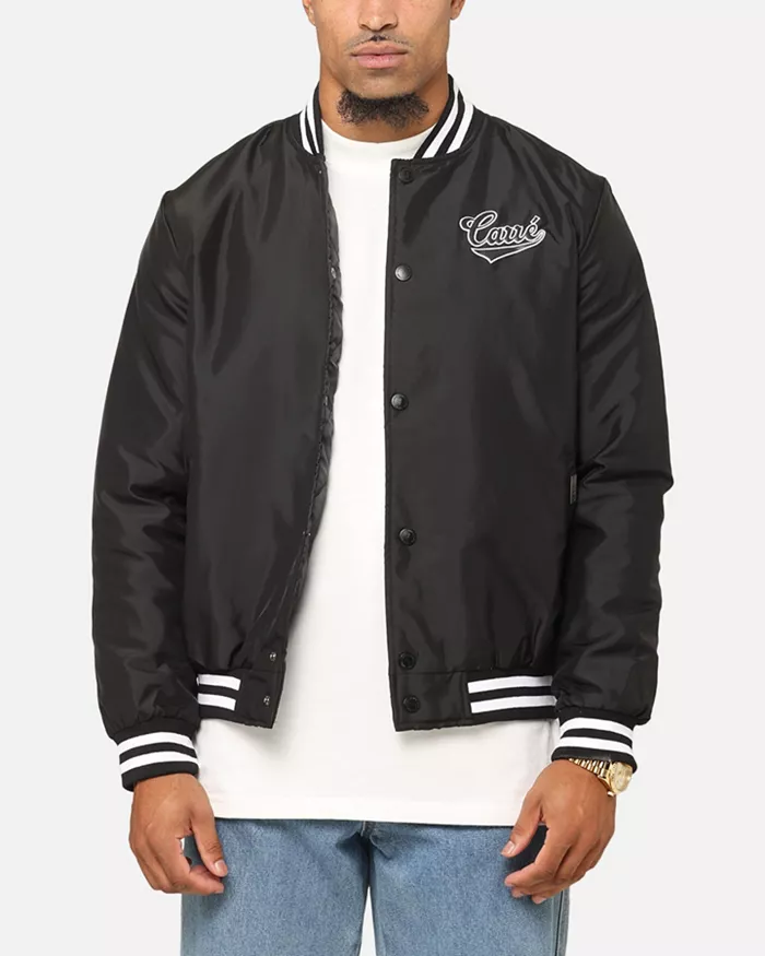 Big & Tall Team Puffer Varsity Jacket, Brown, 3XL - thumbnail 4