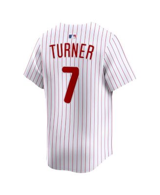 Men's Trea Turner White Philadelphia Phillies Home Limited Player Jersey