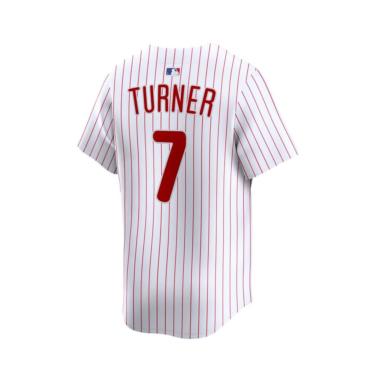 Мужской топ Nike Trea Turner White Philadelphia Phillies Home Limited Player Jersey — фото 2
