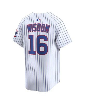 Men's Patrick Wisdom White Chicago Cubs Alternate Limited Player Jersey