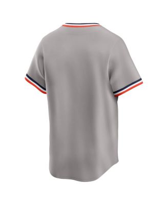 Men's Gray Detroit Tigers Throwback Cooperstown Collection Limited Jersey