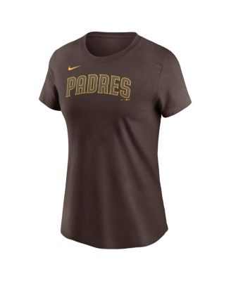 Women's Jackson Merrill Brown San Diego Padres Fuse Name Number T-Shirt