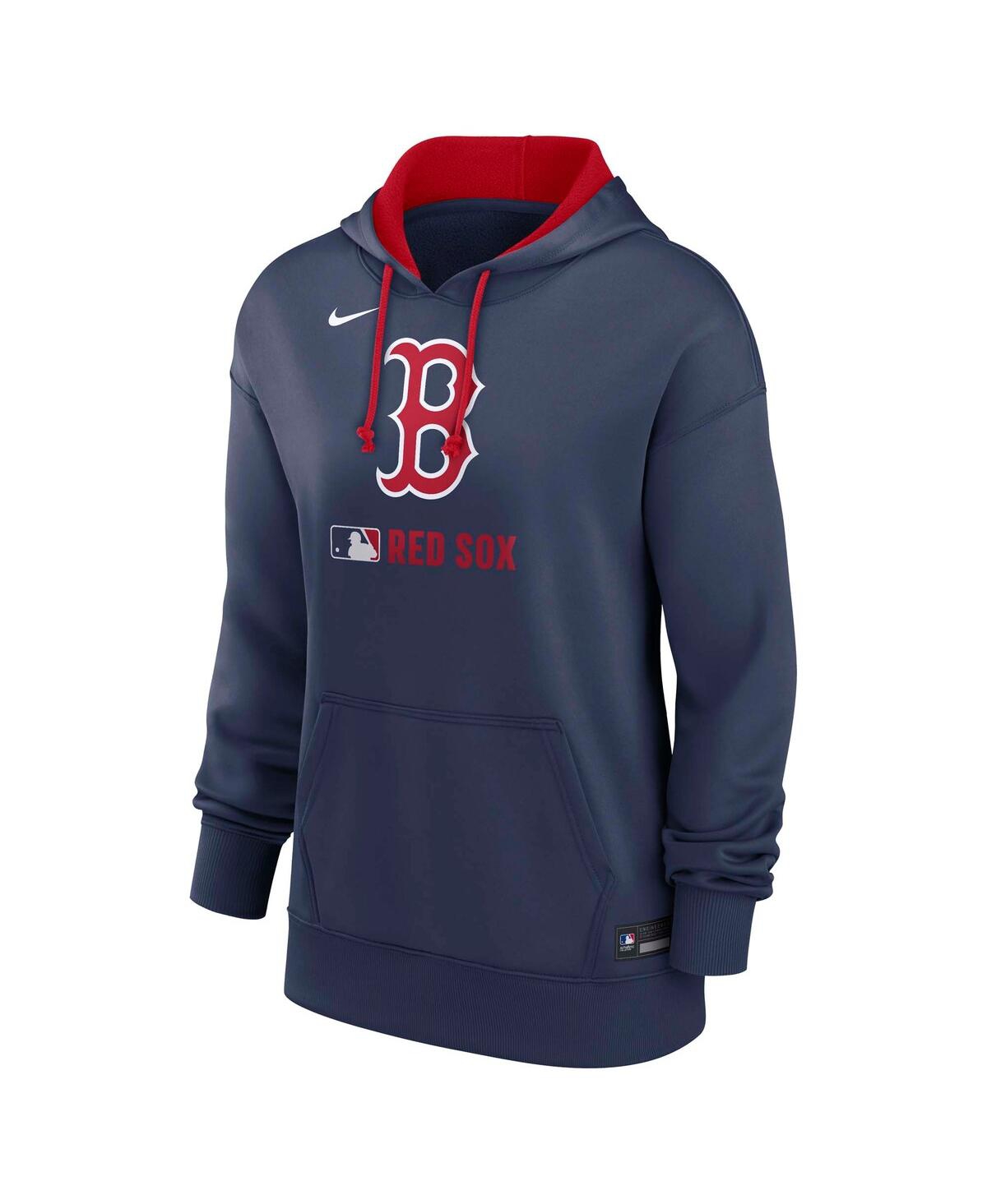 Nike Women's Navy Boston Red Sox Authentic Collection Performance Pullover Hoodie In Navy