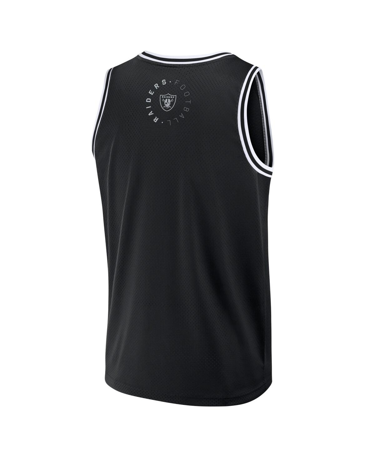 Fanatics Men's Black Las Vegas Raiders Elements Future Ground Jersey Tank Top In Black