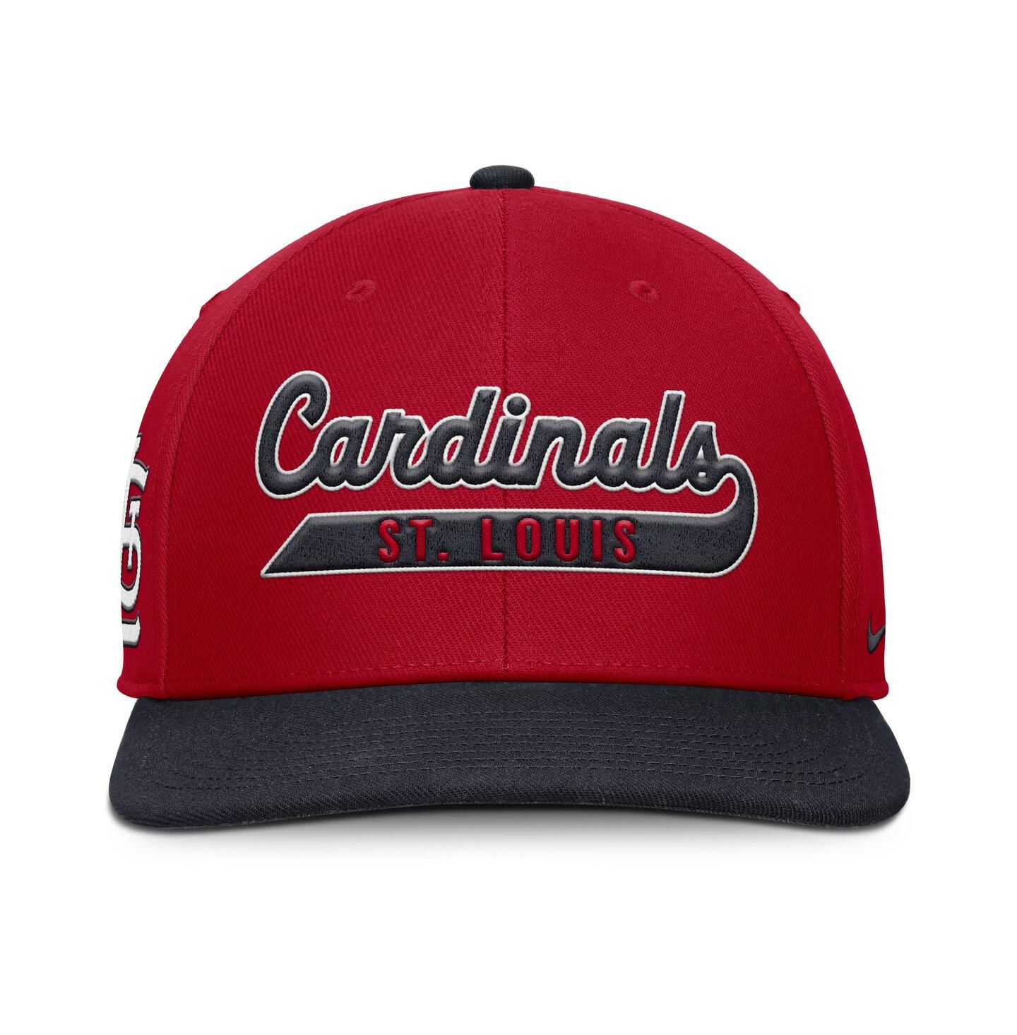 Мужская кепка Nike Red/Navy St. Louis Cardinals Pro Performance Snapback Hat — фото 4