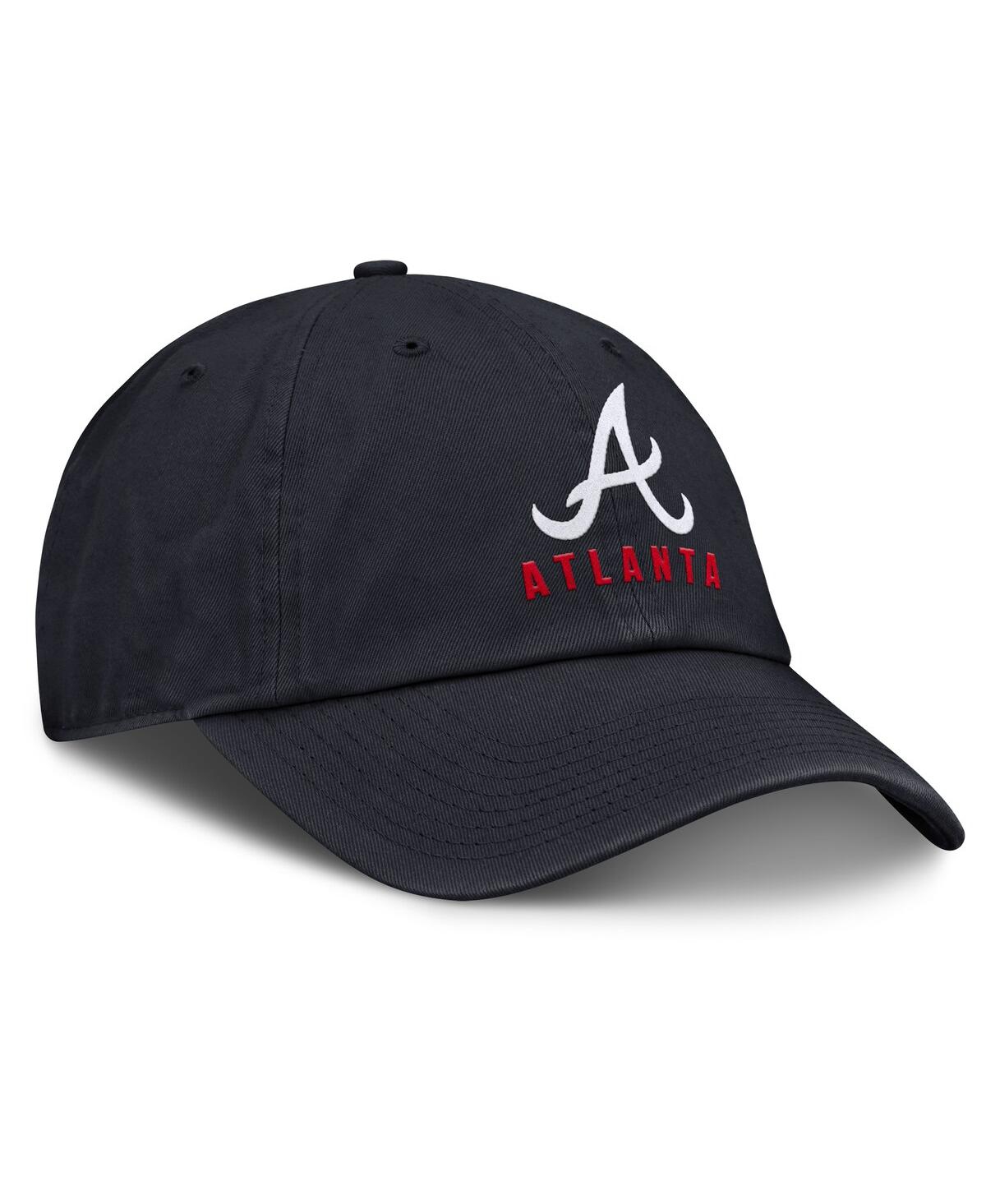 Nike Women's Navy Atlanta Braves Club Adjustable Hat In Navy