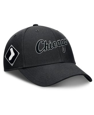 Nike - Men's Black Chicago White Sox Rise Gaberdine Adjustable Hat