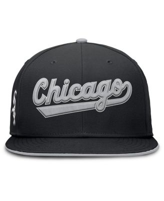 Men's Black Chicago White Sox True Performance Fitted Hat