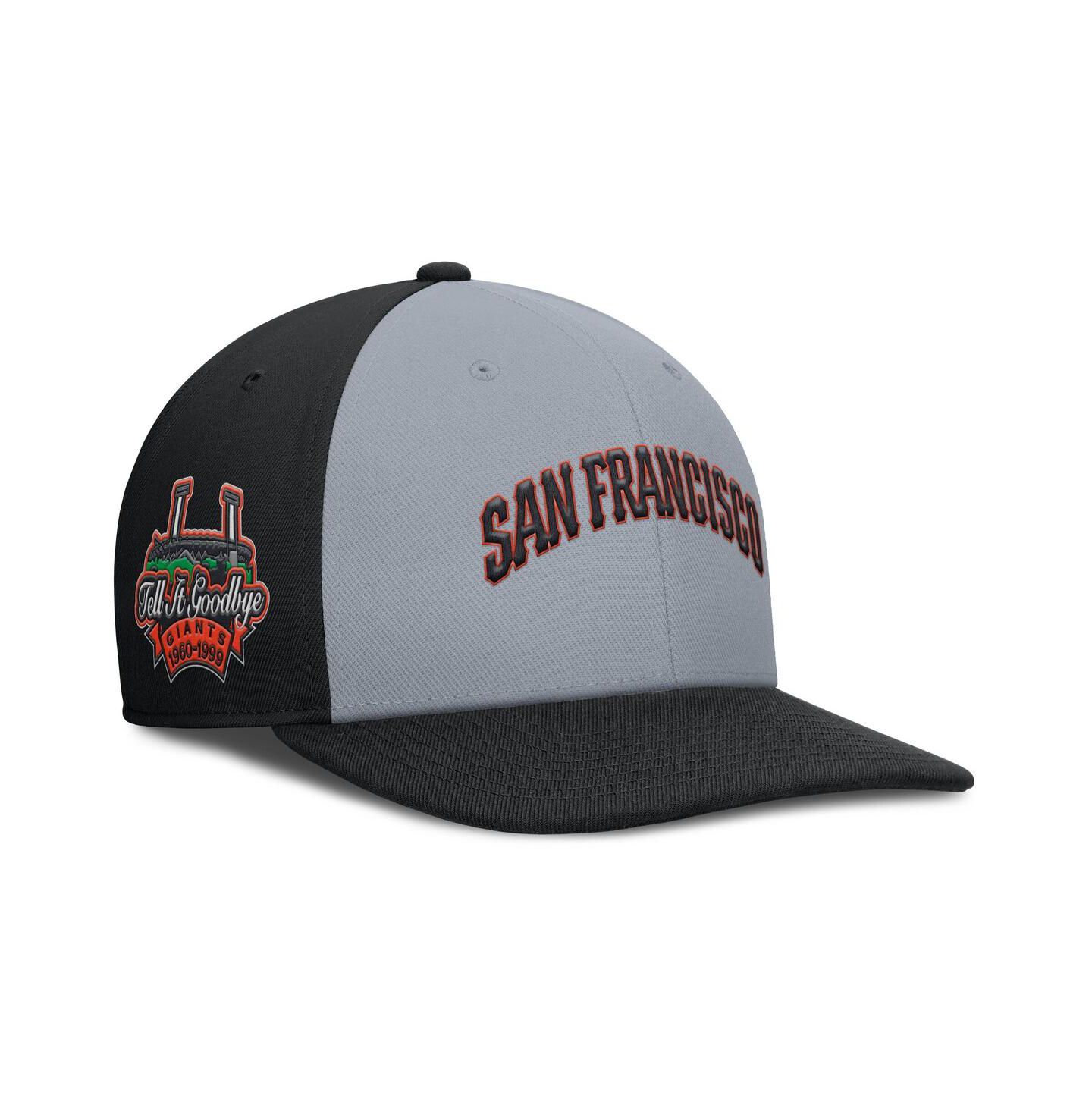 Мужская кепка Nike Gray/Black San Francisco Giants Pro Performance Snapback Hat — фото 1