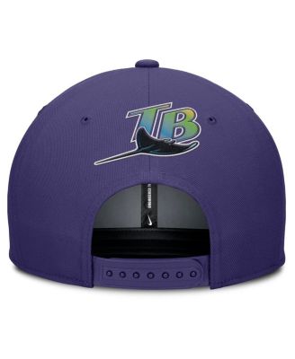 Men's Gray/Purple Tampa Bay Rays Pro Performance Snapback Hat