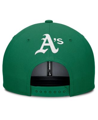 Men's Gray/Green Athletics Pro Performance Snapback Hat