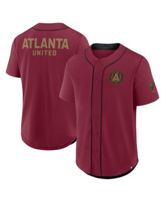 Fanatics - Men's Red Atlanta United FC Injury Time Baseball Jersey