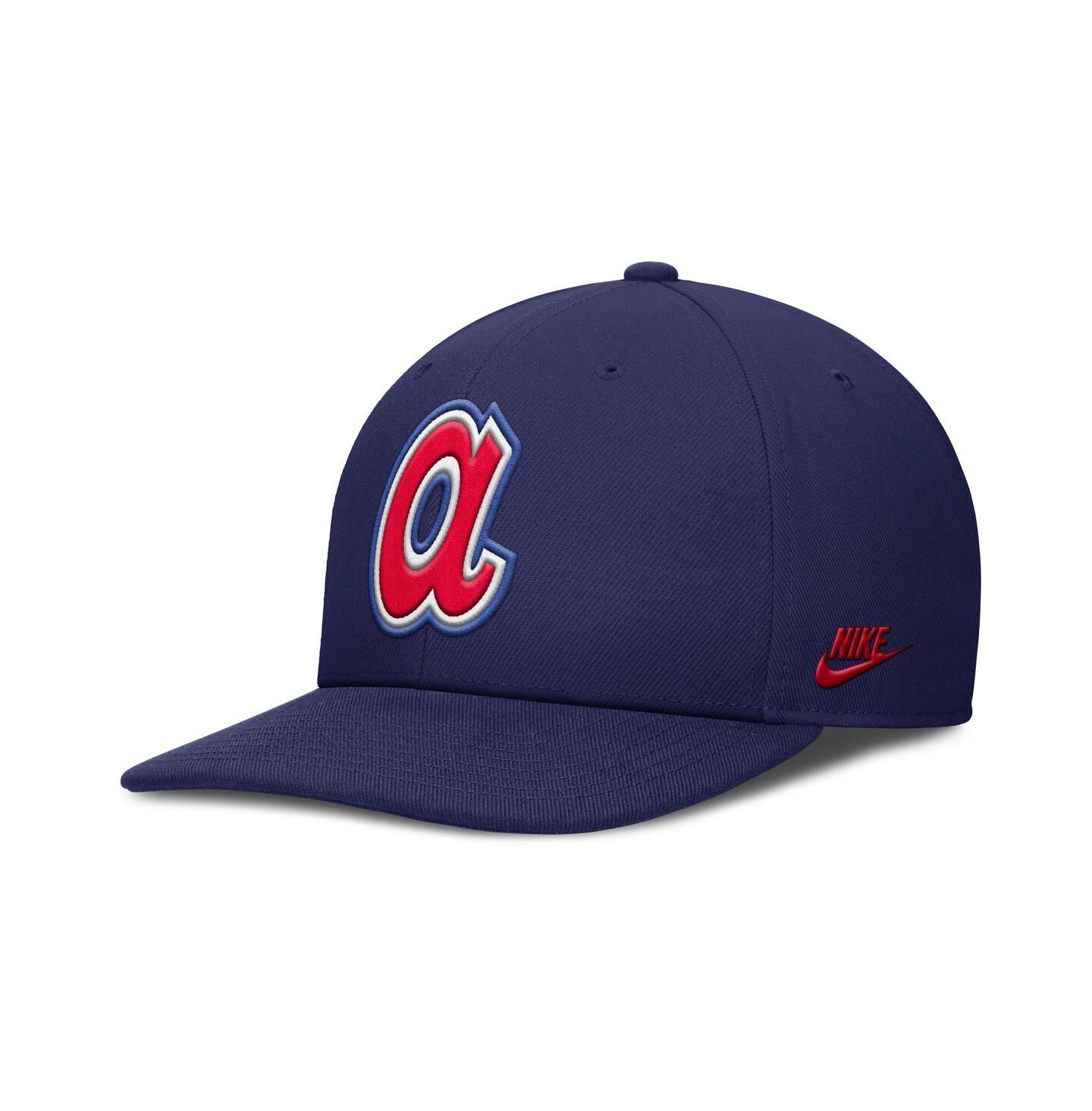 Мужская кепка Nike Navy Atlanta Braves Pro Performance Snapback Hat — фото 3