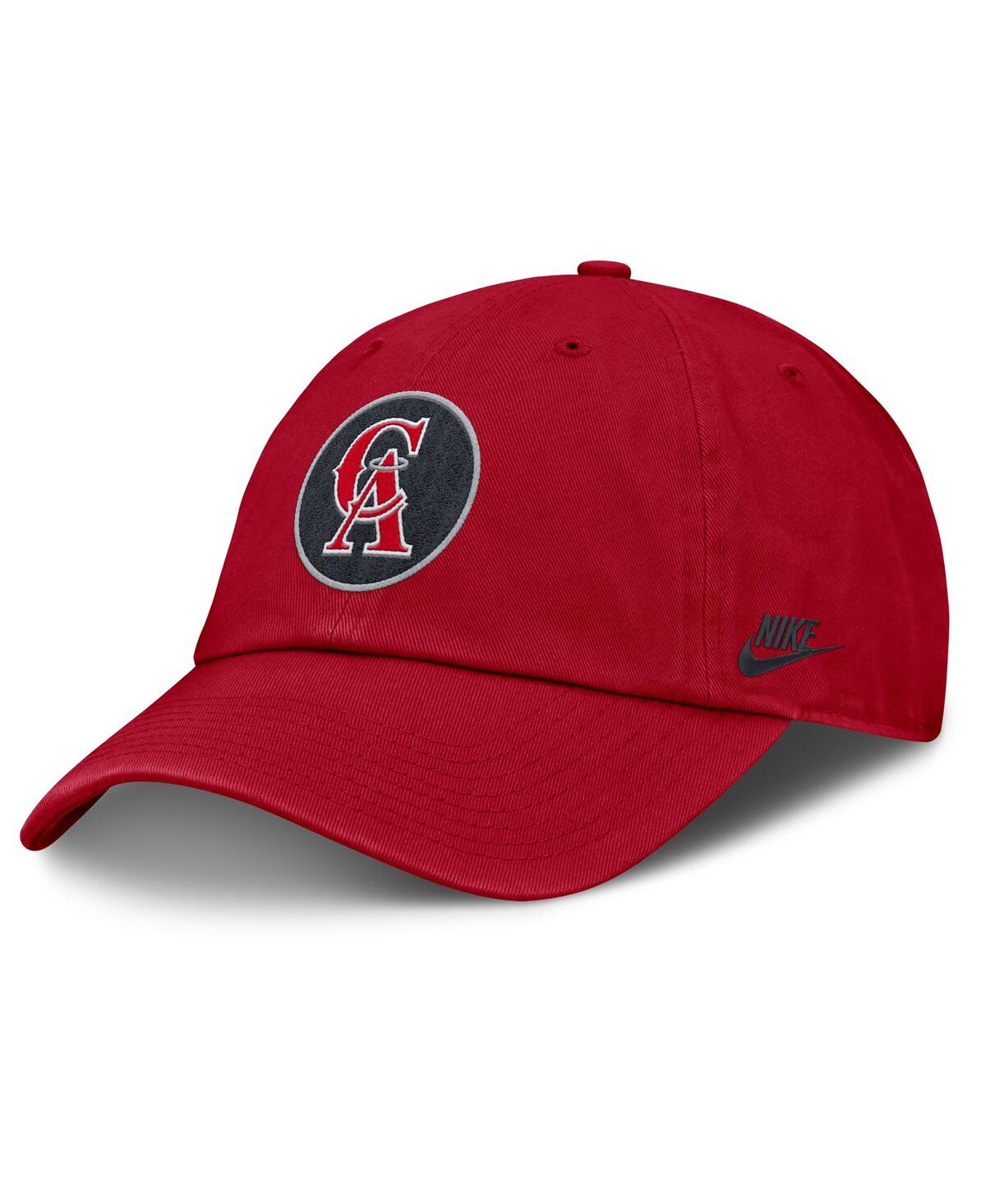 Nike Women's Red California Angels Cooperstown Collection Club Adjustable Hat In Red
