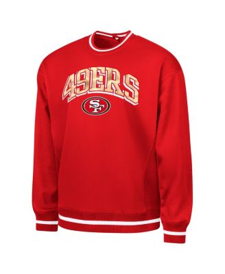 Men's Scarlet San Francisco 49ers Adaptive Blocker Fleece Pullover Sweatshirt