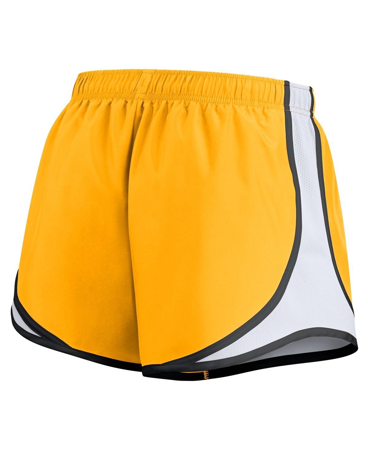 Nike Women's Gold Iowa Hawkeyes Spring Break Tempo Performance Shorts In Gold