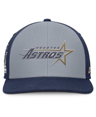 Men's Gray/Navy Houston Astros Pro Performance Snapback Hat