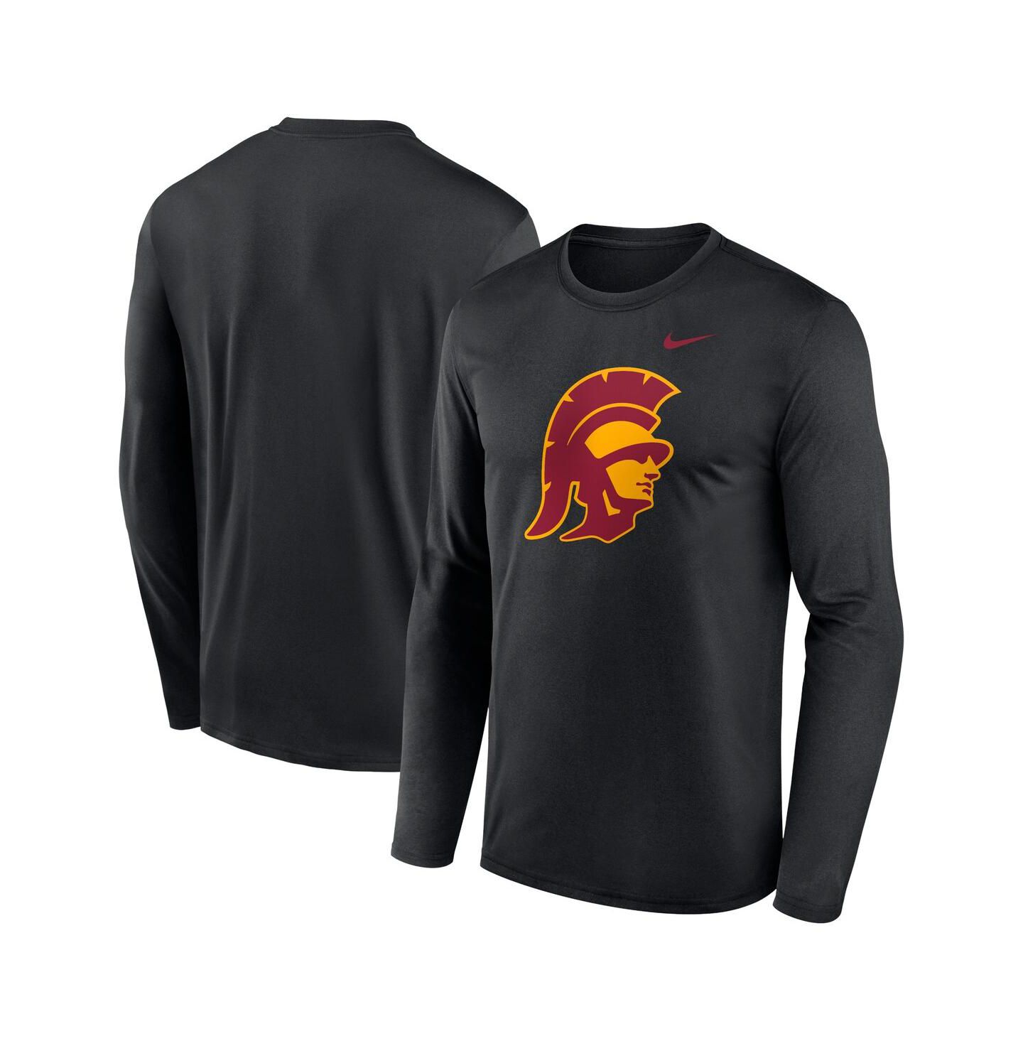 Мужская футболка Nike Black USC Trojans Primetime Alternate Logo Legend Long Sleeve — фото 1