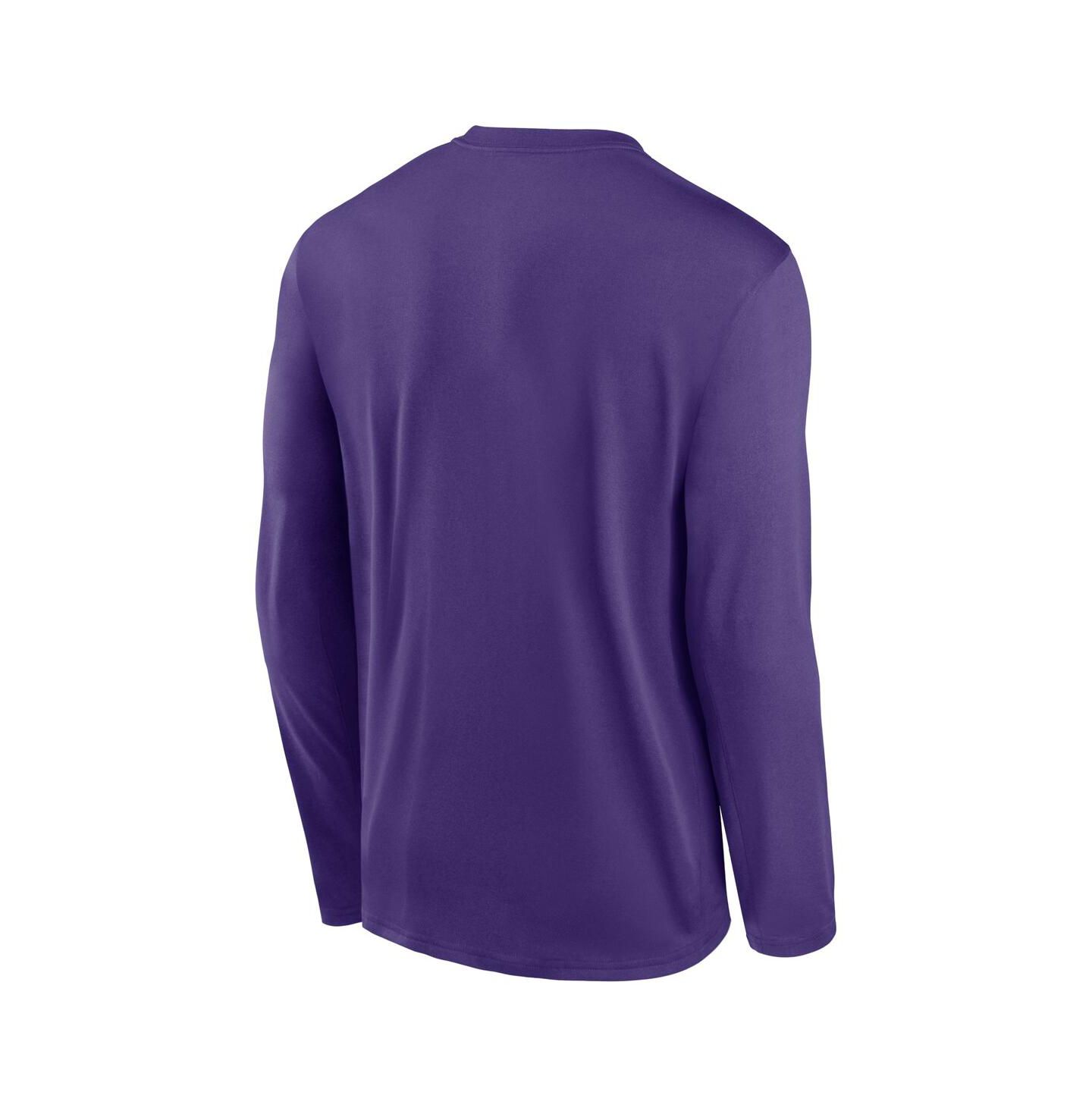 Мужская футболка Nike Purple LSU Tigers Primetime Alternate Logo Legend Long Sleeve — фото 2
