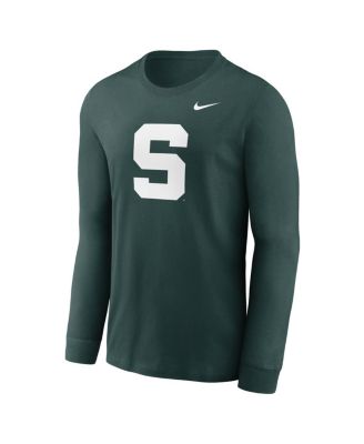 Men's Green Michigan State Spartans Alternate Logo Long Sleeve T-Shirt