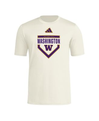 Men's Cream Washington Huskies Home Plate Pre-Game T-Shirt