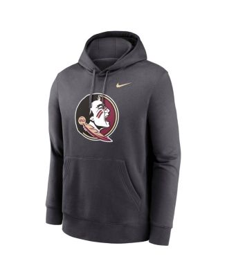 Men's Anthracite Florida State Seminoles Primetime Club Fleece Pullover Hoodie