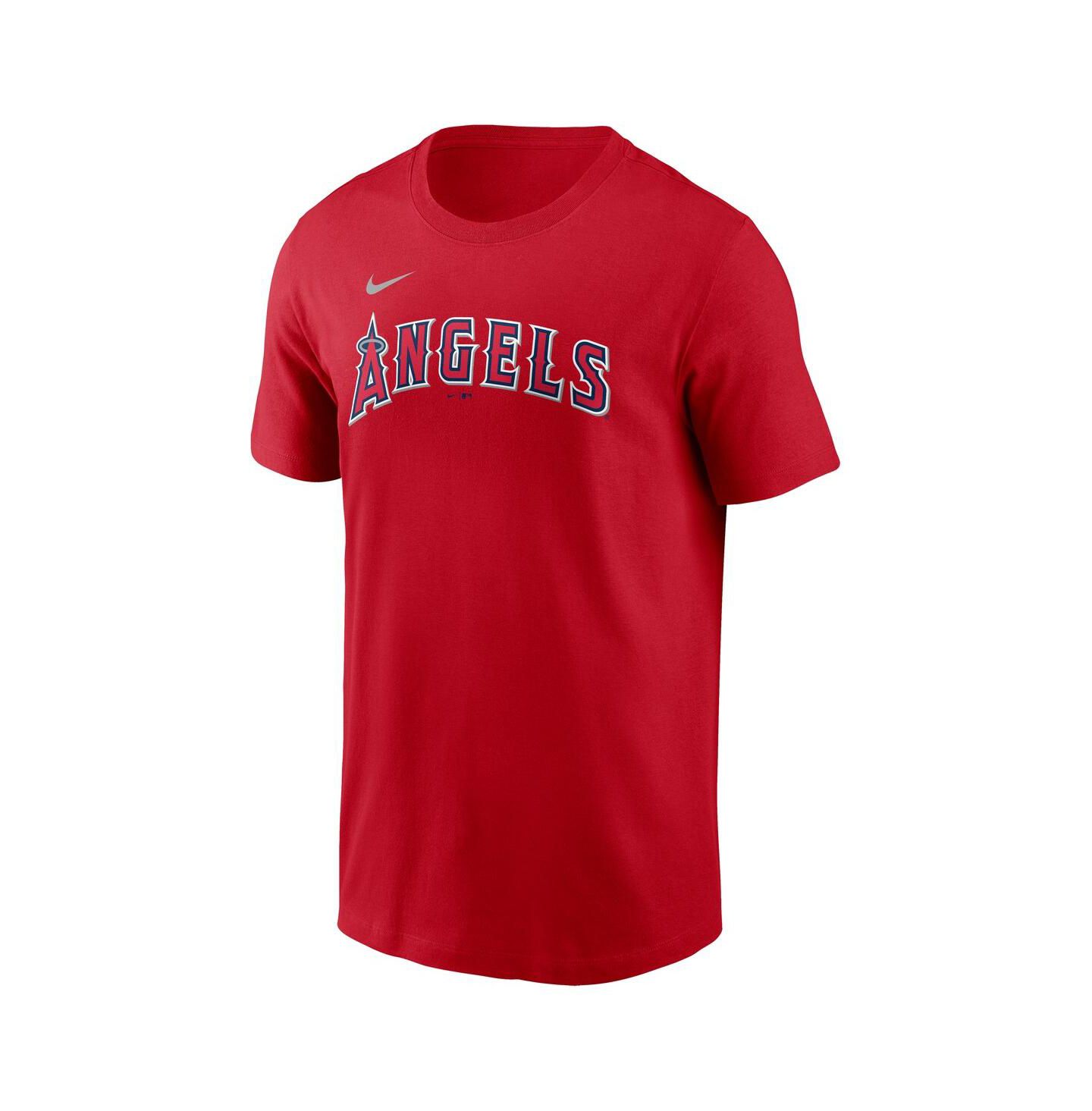 Мужская футболка Nike Anthony Rendon Red Los Angeles Angels Fuse Name & Number — фото 3