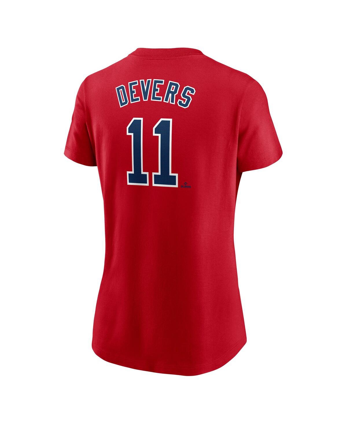 Nike Women's Red Boston Red Sox Fuse Name Number T-shirt In Red