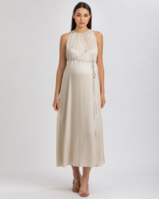 Maternity Sleeveless Satin-Touch Special Occasions Clarissa Dress