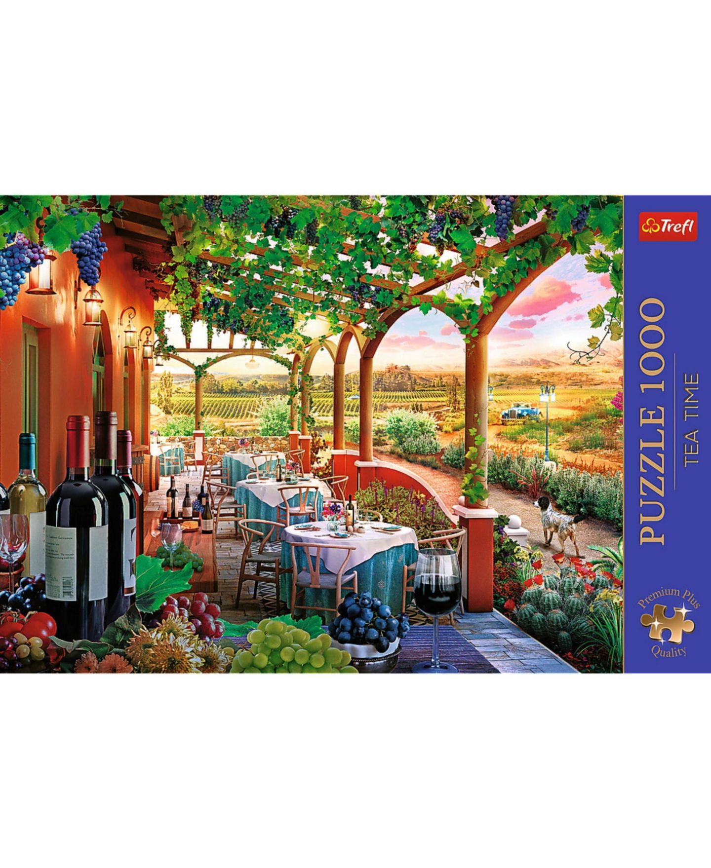 Детский пазл Trefl Tea Time Italian Vineyard 1000-Piece Puzzle, Ages 12+, цвет: Разноцветный — фото 3